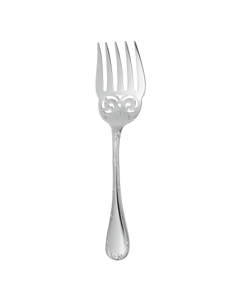 Fish serving fork Rubans  Silver plated