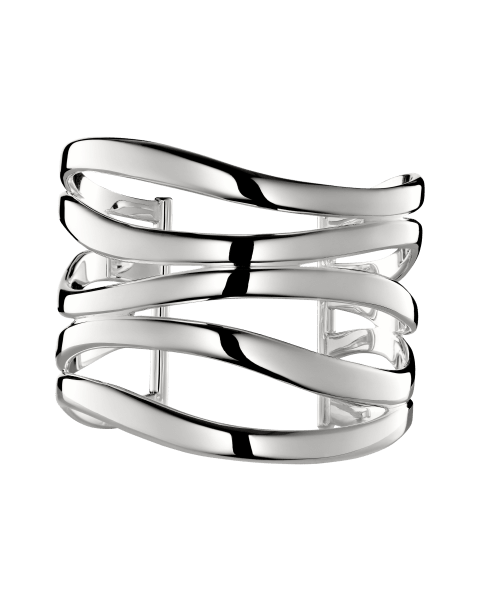 Cuff bracelet Rivage  Sterling silver
