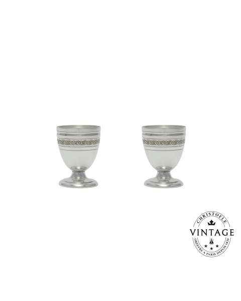 Set of 2 Egg Cups for 2 people Villeroy, Silverware - Vintage