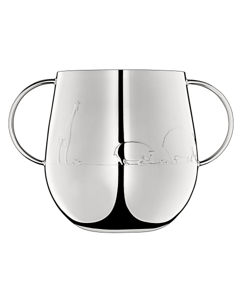 Two handle baby cup Savane  Silver plated