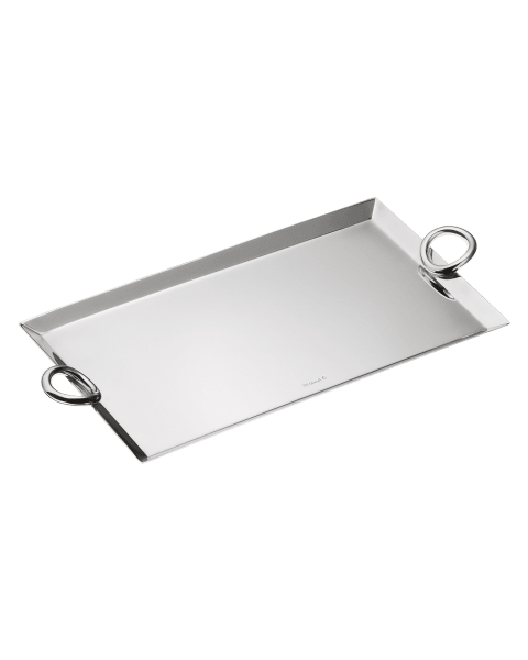 Rectangular tray  Vertigo  Silver plated