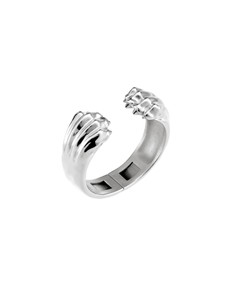 Sterling-Silver Cuff Bracelet Rhodium-Plated