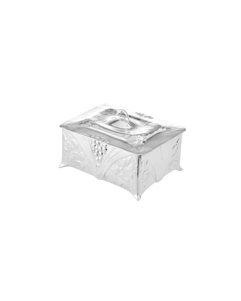 SILVER-PLATED REDCURRANT JEWELRY BOX GALLIA