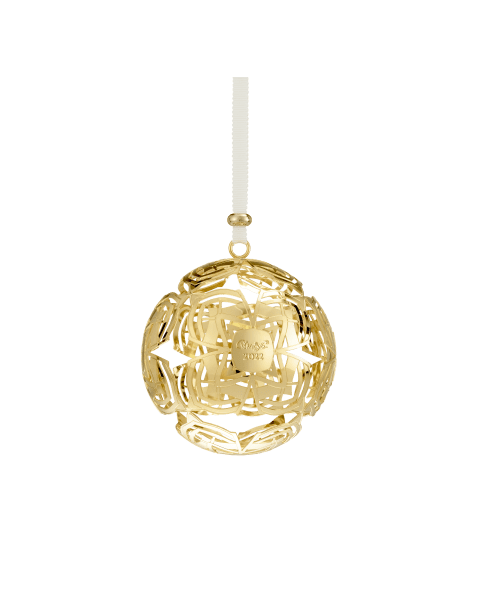 Silver-plated Christmas Ball 2022 Gold