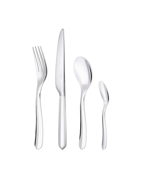 24-piece Silver-Plated Flatware Set for 6 People