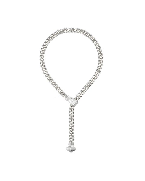 Sterling-Silver Necklace Rhodium-Plated