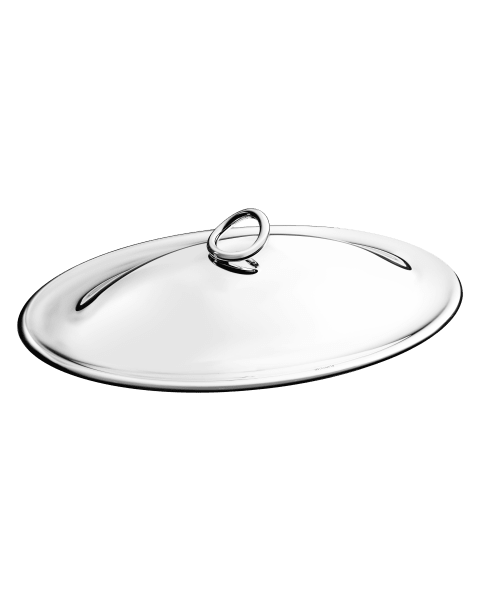 Oval gratin dish lid Vertigo  Silver plated