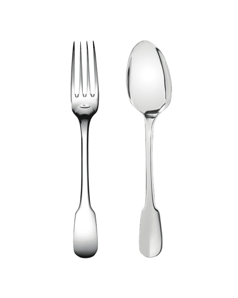 Flatware set for children (2 pieces) Cluny  Silver plated