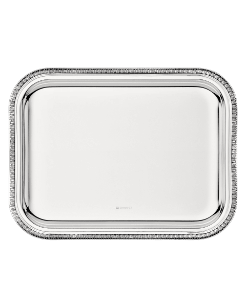 Rectangular tray  Malmaison  Silver plated