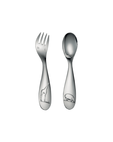 Flatware set for baby (2 pieces) Savane  Silver plated