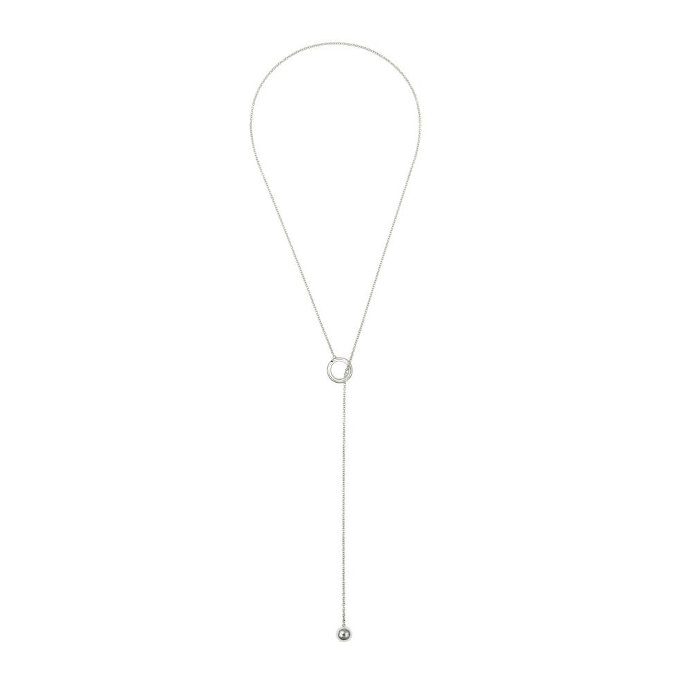Sterling Silver Lariat Necklace Idole de Christofle Christofle
