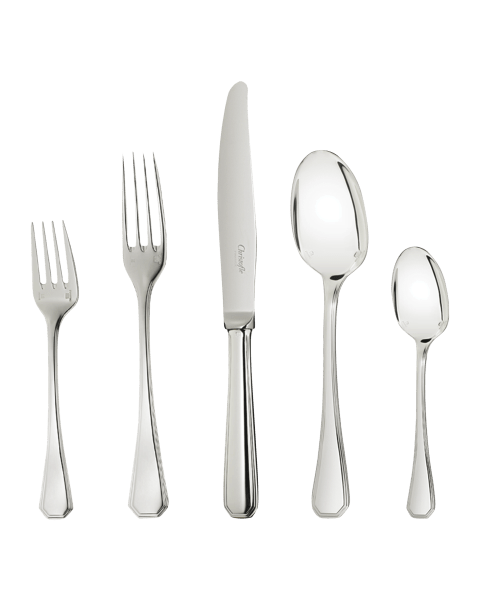 Individual place settings (5 pieces) America  Silver plated