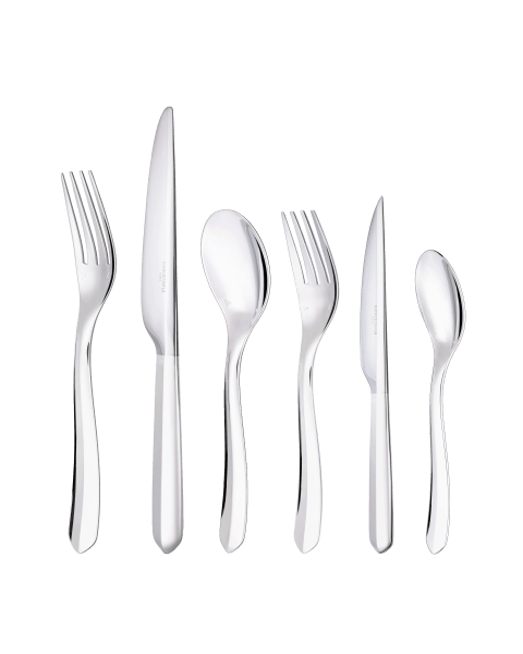 36-piece Silver-Plated Flatware Set for 6 People