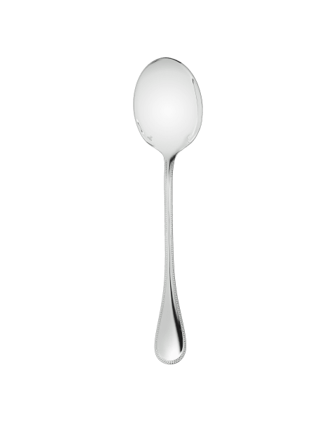 Salad serving spoon Perles  Silver plated