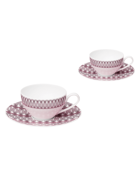 Cup & Saucer, Set of 2 Mood Nomade Porcelain