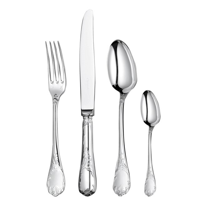 Flatware set for 6 people (24 pieces) Marly  Silver plated
