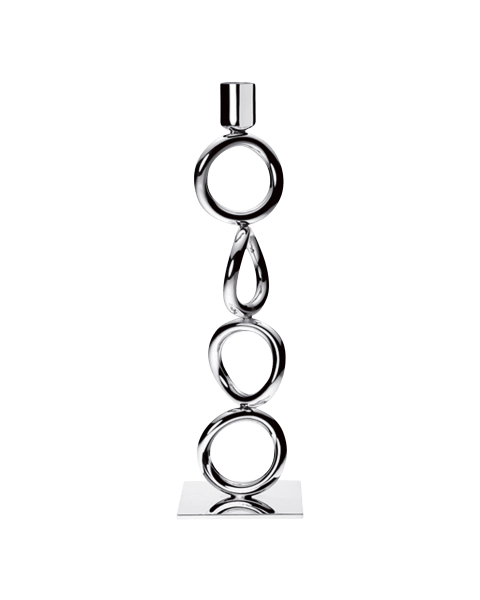 4 ring candlestick Vertigo  Silver plated