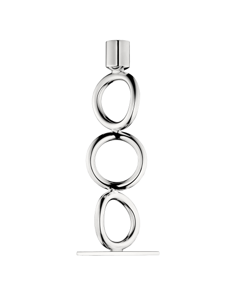 3 ring candlestick Vertigo  Silver plated