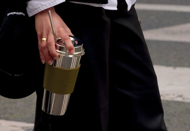 Stainless Steel Coffee Cup Imperial Green